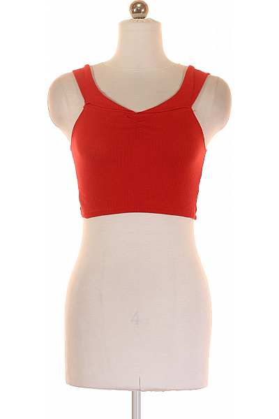 Dámské Tričko Červený PULL&BEAR Vel. 26