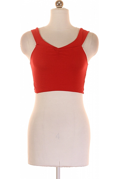 Dámské Tričko Červený PULL&BEAR Vel. 26