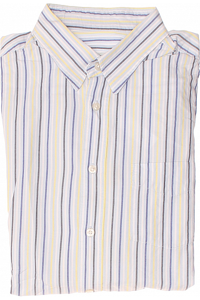 Pánská Košile Modrá Second Hand Vel. XL