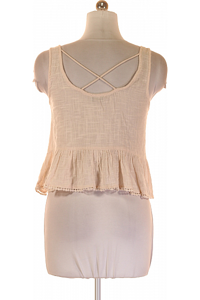 Dámské Tričko Růžové PULL&BEAR Vel.  M