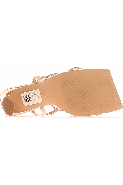 Dámské Sandály Koženkové Hnědé Topshop Second hand Vel.  37