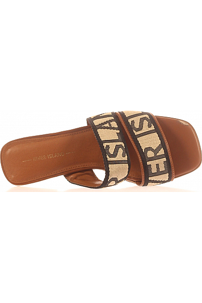 Dámské Pantofle Hnědé River Island Vel. 40