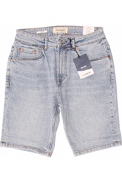 Pánské Kraťasy Modré PULL&BEAR Vel.  38