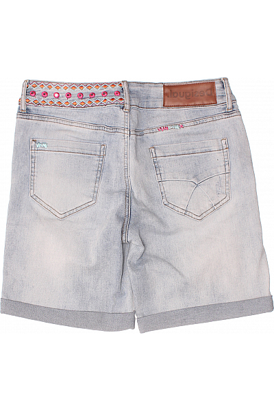 DESIGUAL Dámské Kraťasy Modré Second hand Vel. 24