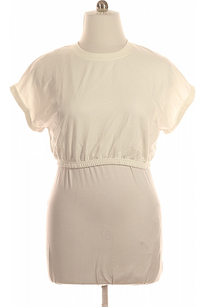 Bershka Dámské Top Bílý Second Hand Vel.  L
