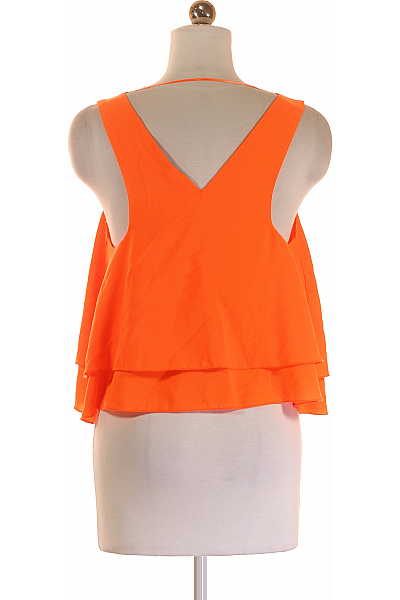 Dámské Tričko Oranžový PULL&BEAR Second hand Vel. S