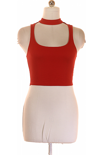 Dámské Tílko Červené PULL&BEAR Second Hand Vel.  L