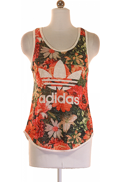 ADIDAS Dámské Tričko Barevné Second Hand Vel. L