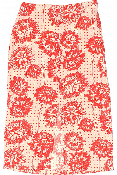 Dlouhá  Sukně Červená Topshop Second Hand Vel.  32