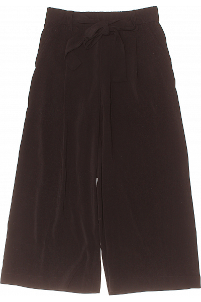 Dámské 3/4 Kalhoty Černé ZARA Second Hand Vel. M