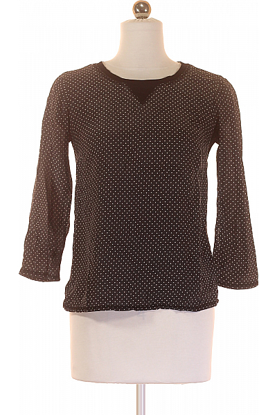 Dámské Tričko Hedvábné Černobílé Madewell Vel. XS