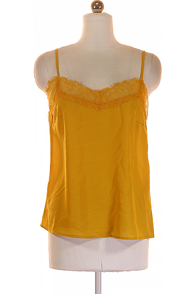 VERO MODA Dámské Tričko Oranžové Second Hand Vel. M