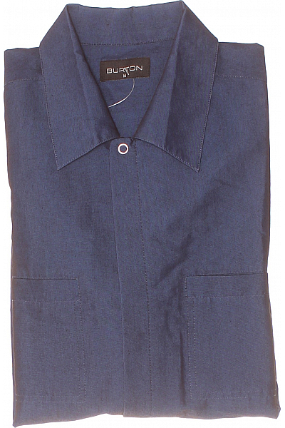 BURTON Vzorovaná Pánská Košile Modrá Second Hand Vel. M