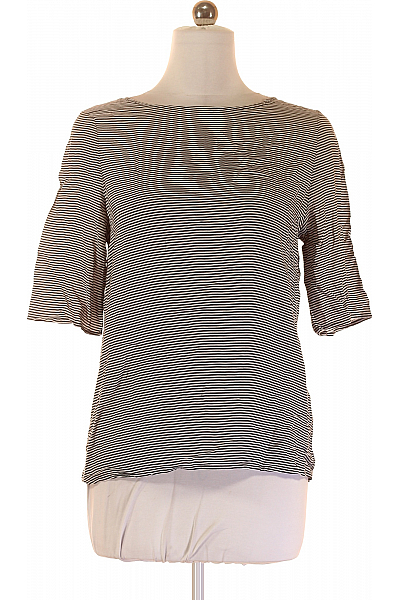 Esprit Vzorovaná  Halenka Černobílá Second Hand Vel. 38
