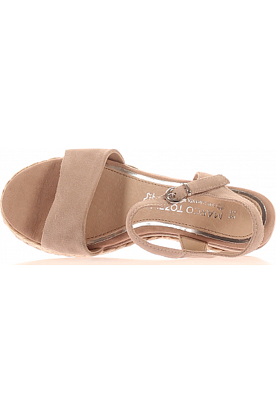Dámské Espadrilky Kožené Béžové MARCO TOZZI Vel. 38