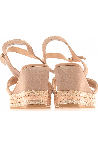 Dámské Espadrilky Kožené Béžové MARCO TOZZI Vel. 38