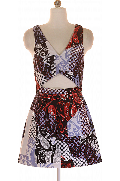 Topshop Šaty Modré Second Hand Vel. 38