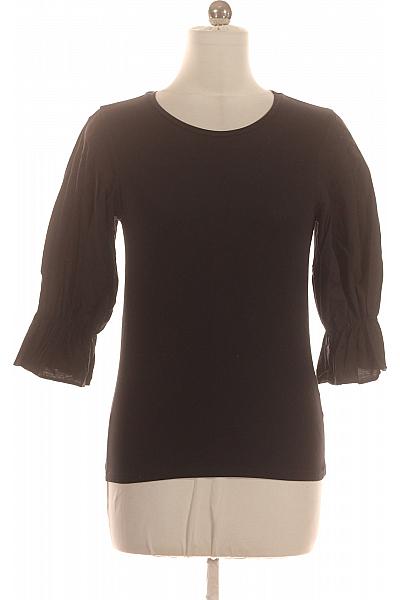 Jednoduché Dámské Tričko Černé VERO MODA Second Hand Vel. M