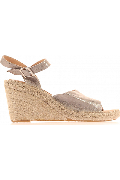 KANNA Dámské Espadrilky Stříbrné Vel. 39