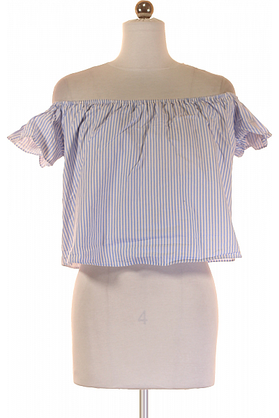 ZARA Dámské Top Modrý Second Hand Vel.  XS