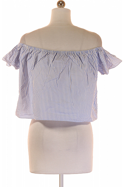 ZARA Dámské Top Modrý Second hand Vel.  XS