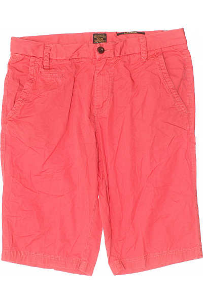 S.OLIVER Pánské Chino Kraťasy Růžové Second Hand Vel. 31