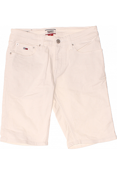 TOMMY HILFIGER Pánské Kraťasy Bílé Second Hand Vel. 29