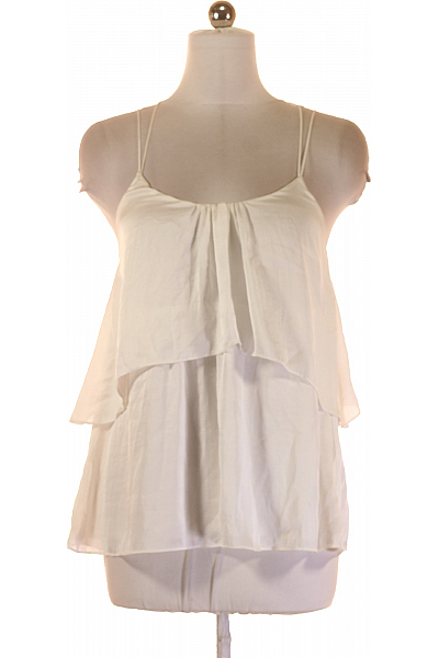 Dámské Tričko Bílé Gina Tricot Second Hand Vel. 38