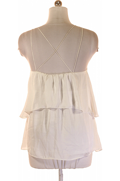 Dámské Tričko Bílé Gina Tricot Second hand Vel. 38