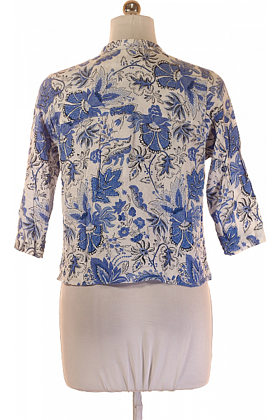 Vzorovaná  Halenka Modrá Marks & Spencer Vel.  40