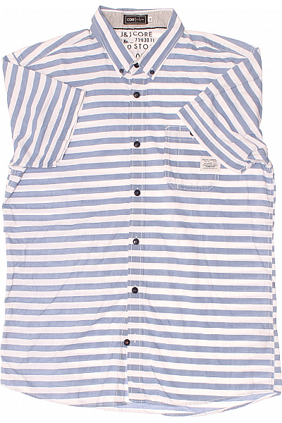 Vzorovaná Pánská Košile Modrá JACK & JONES Vel. XL