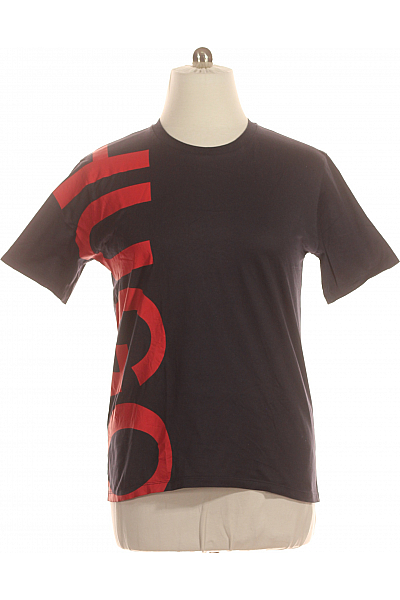 Pánské Tričko Modré Hugo Boss Second Hand Vel. L