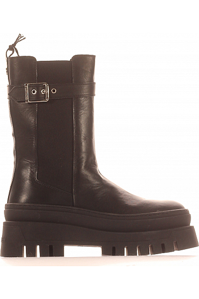 Steve Madden Dámské Kotníkové Boty Kožené Černé Vel. 38