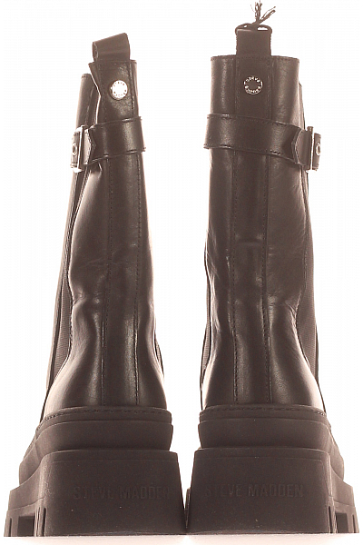 Steve Madden Dámské Kotníkové Boty Kožené Černé Vel. 38