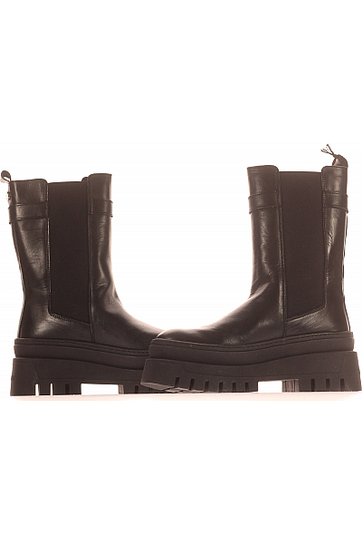 Steve Madden Dámské Kotníkové Boty Kožené Černé Vel. 38