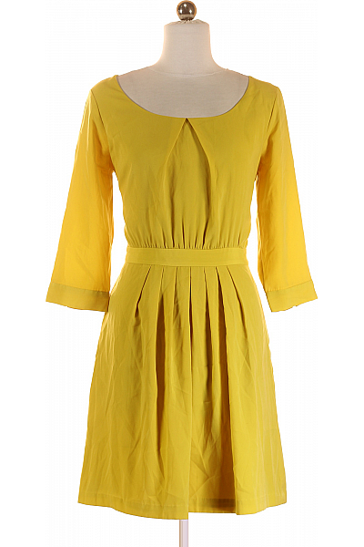 ZARA Tričkové  Šaty Žluté Second Hand Vel. 36