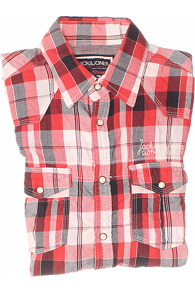 JACK & JONES Pánská Košile Červená Vel. L