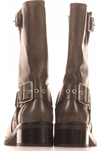 Dámské Kotníkové Boty Kožené Šedé Steve Madden Vel. 38
