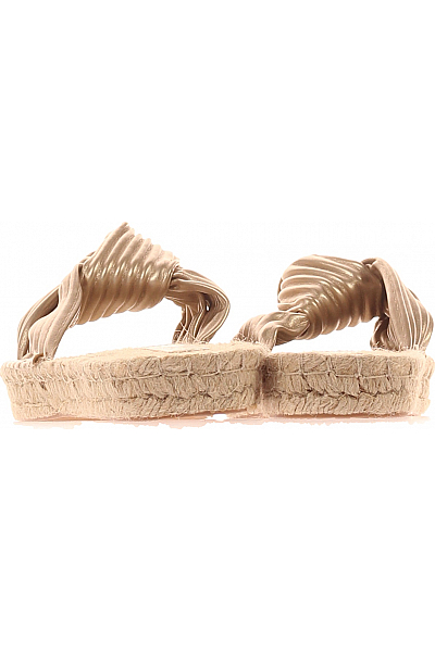 Dámské Espadrilky Koženkové Zlaté Asos