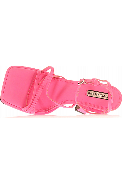 Dámské Boty Koženkové Růžové River Island Vel. 38