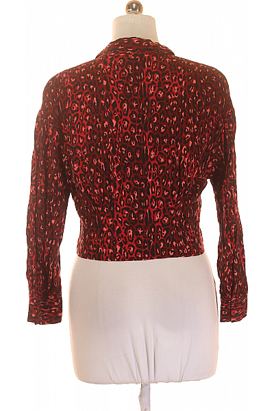 ZARA Dámské Top Vínový Second hand Vel. M
