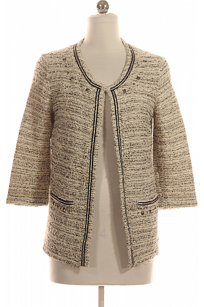 Next Dámský Cardigan Černobílý Second Hand Vel. 36