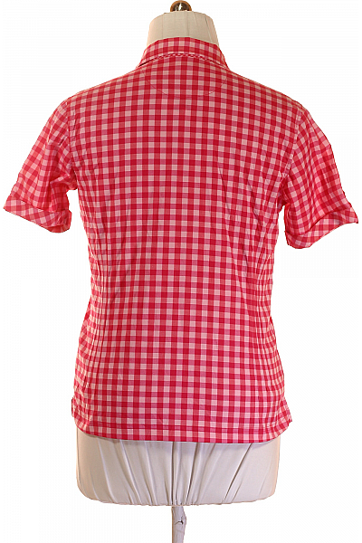 CMP Kostkovaná Dámská Košile Růžová Second hand Vel. XL
