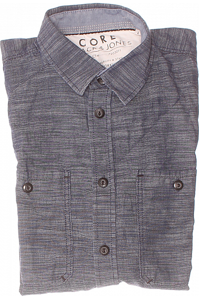 Pánská Košile Modrá JACK & JONES Second Hand Vel. L