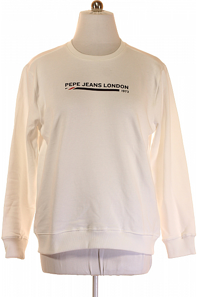 Pánská Mikina Bílá Pepe Jeans Outlet Vel. XL