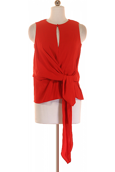  Halenka Jednobarevná Červená ZARA Second Hand Vel. XS