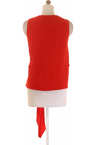  Halenka Jednobarevná Červená ZARA Second hand Vel. XS