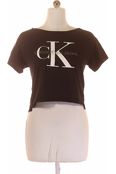Calvin Klein Dámské Tričko S Potiskem Černé Vel. S