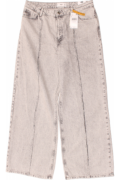 MANGO Bootcut Dámské Džíny Šedé Vel. 42