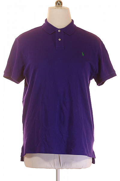 Pánské Tričko Fialové Ralph Lauren Second Hand Vel. XL